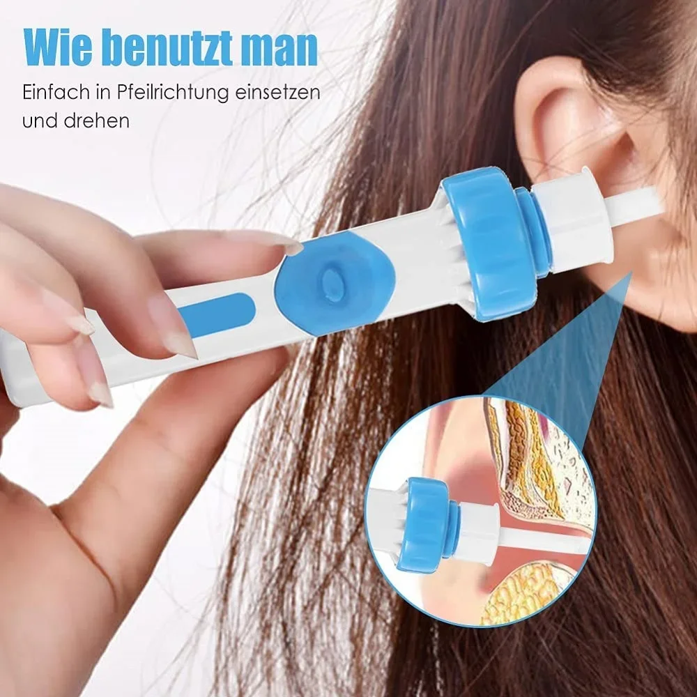 1 Set Electric Ear Wax Remover, Automatic Vacuum Ear Cleaner Tool Set, Safe & Gentle Earwax Removal Kit for Adults & Kids