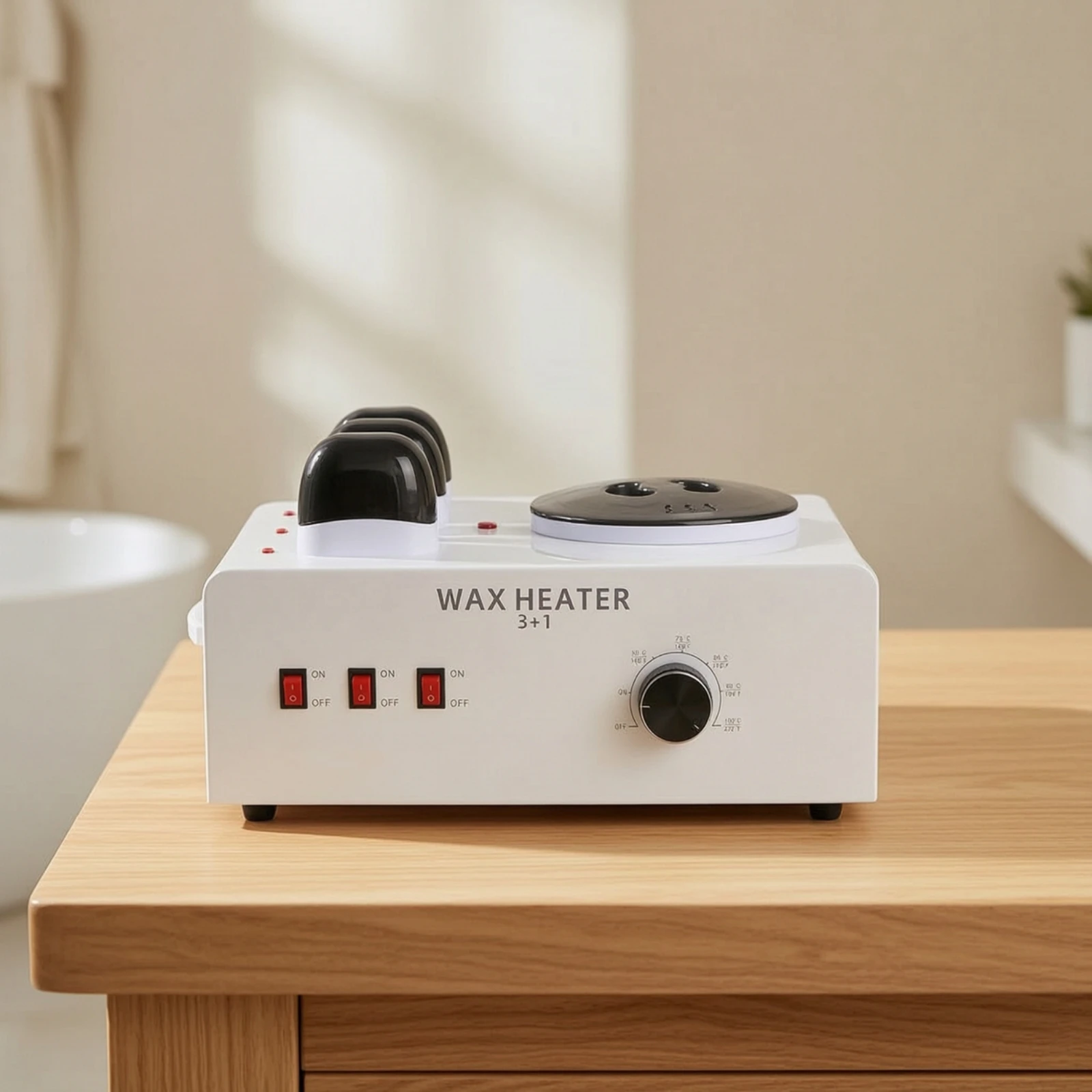 Electric Depilatory Heater Countertop Depilatory Heater with Multiple Compartments Appliance Easy to Clean Sturdy