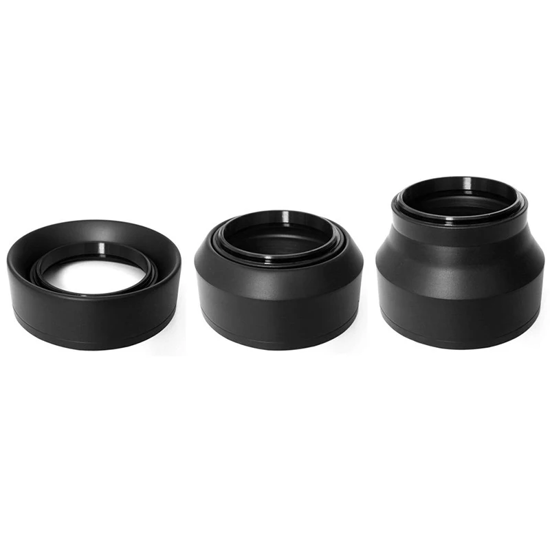 

News 2 Pcs UV CAP HOOD CPL FLD ND Graduated Lens Filter Rubber Hood , 72Mm & 77Mm