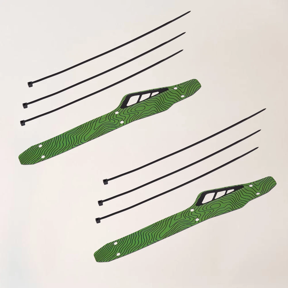 

2 Sets of Plastic Bike Chain Protector Useful Chain Affixed Stickers Mountain Bike Chain Protector (Green)