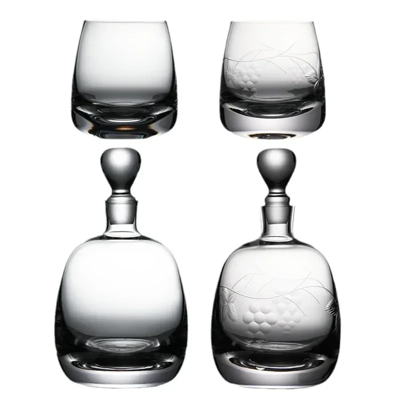 Simple crystal glass decanter Large capacity whiskey glass Wine glass Foreign wine