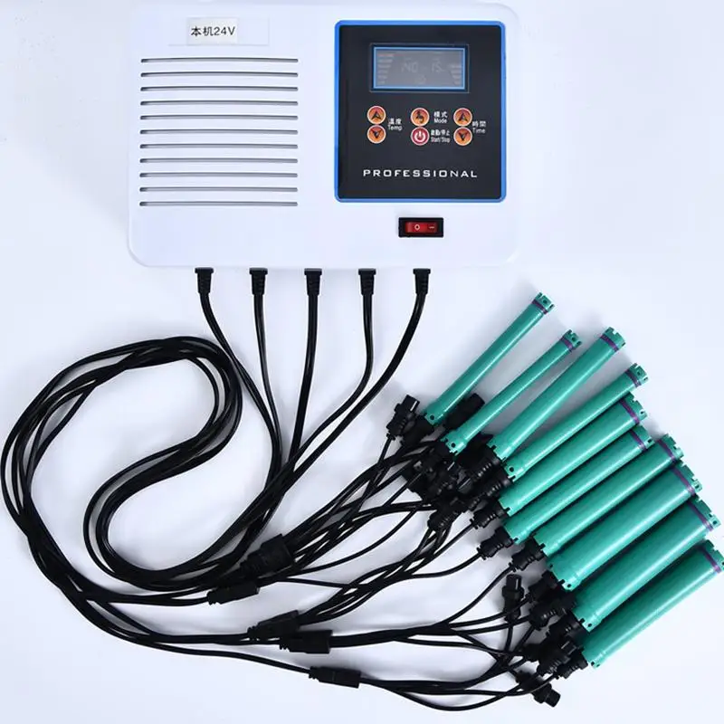 24V 130mm Extended Digital Perm Rods Waterproof Anti Shock Anti Fall Fast Heating Multiple Sizes For Salon Home Hair Styling