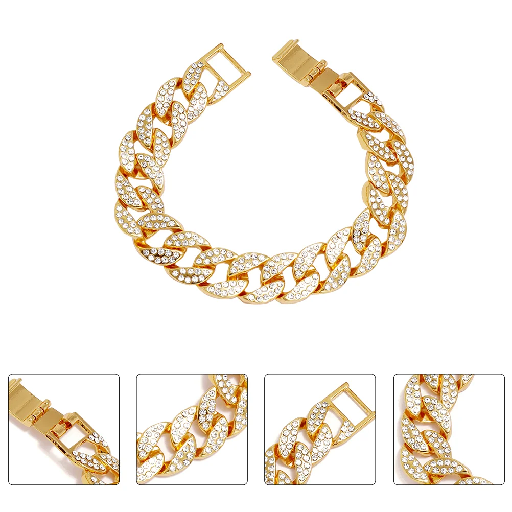 

Necklace Chain Link Bracelet for Women Gold Gentleman Jewelry Diamond Men's