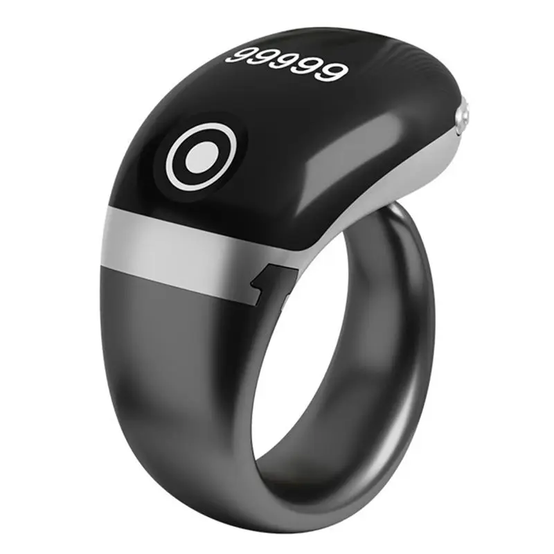 

ABKI-S7 Pro Ring Counter With OLED Display 0-99999 Electronic Finger Counter Type-C Interface Bluetooth APP Control Grey