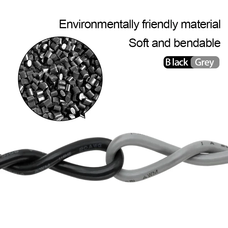 Cabo de sinal de canal de áudio, fio blindado ul1185 de núcleo único 28 26 24 22 20 18 16 14 12 10awg, linha de elétrons de cobre isolada em pvc