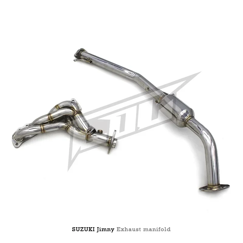 The first section of plantainExhaust manifold For Jimny 1.3L 2007-2021 Car System Stainless Steel Exhaust Pipe