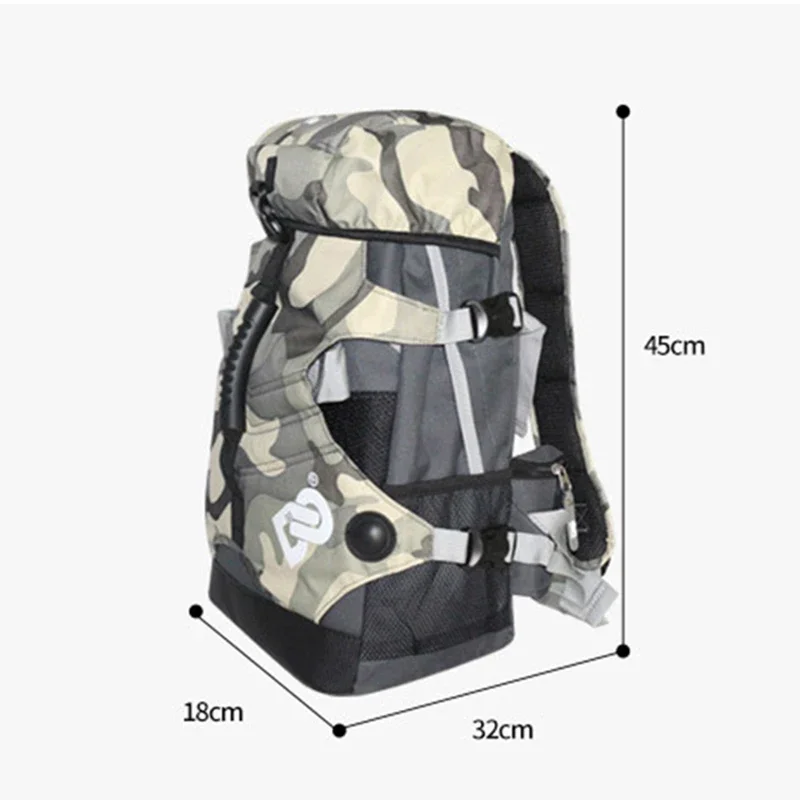 Fashion Outdoor Bags Unisex Professional Roller Skates Backpack Outdoor Sports Backpack Durable Multi-pocket Male Sports Bags