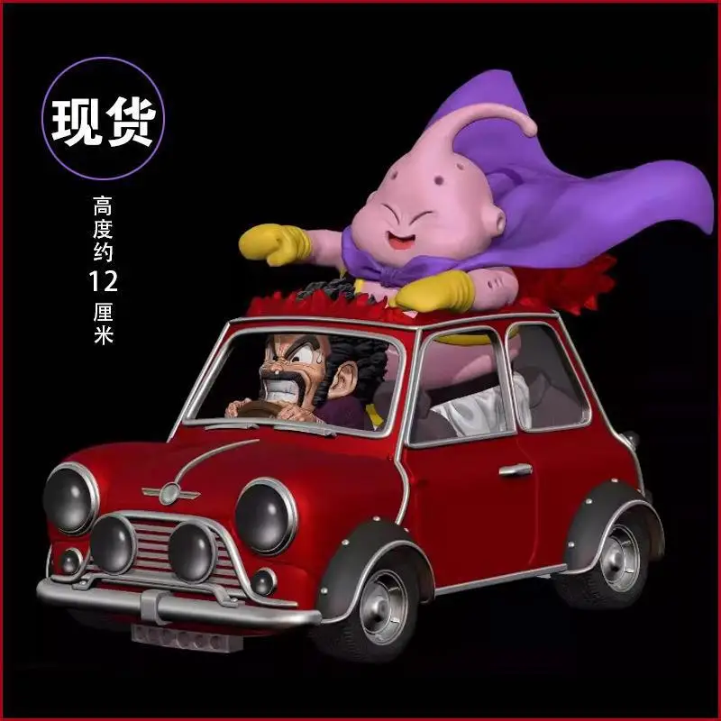 Dragon Ball Z Fat Buu Anime Figures 12cm Majin Buu Figurine Mr Satan Drive Car Pvc Decoration Toy Gift Statue Collectible Model