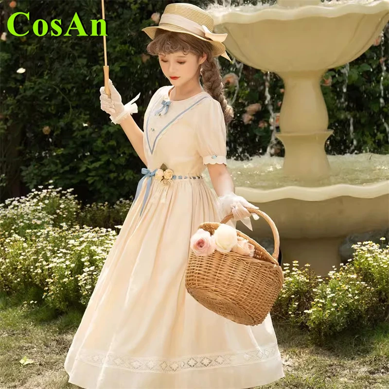 CosAn  Hot Anime Wild Rose Japanese Rose Lolita Dress Cosplay Costume Skirt Role Play Clothing Custom-Make Female Girl