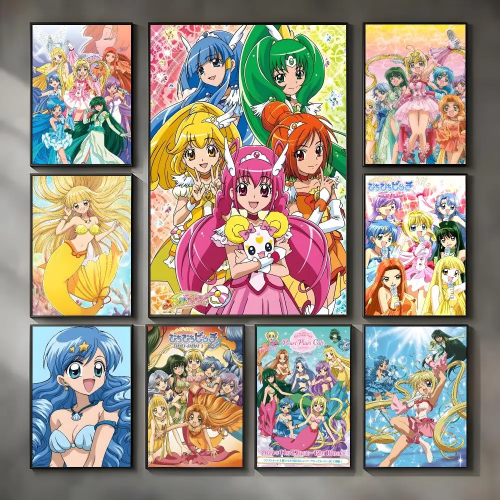 Cute Musical Anime M-Mermaid Melody Pichi Pichi Pitch Poster Modern Interior Wall Decor & Trendy Home Highlights