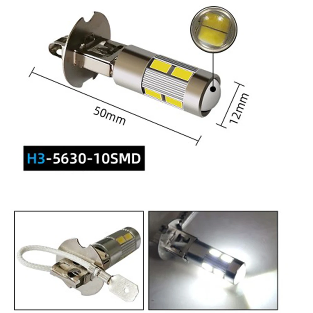 For Electric Vehicles LED Fog Light Night Driving 6W Better Penetration In Fog Low Power Consumption Direct Replacement Fit