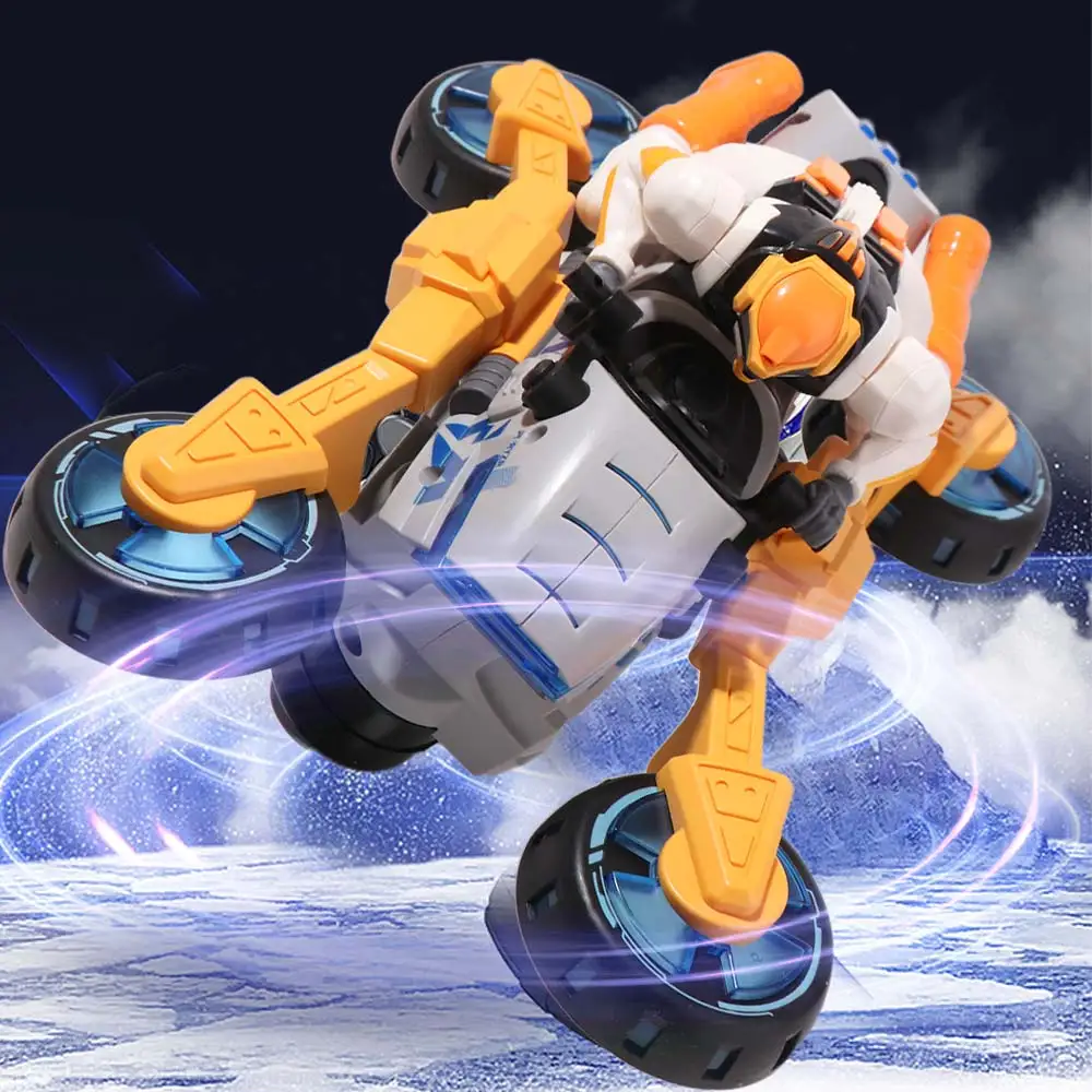 

360 Rotating Electric Stunt Motorcycle Dynamic Light Transformable Deformation Motorcycle Toy Motorbike Sound Effects
