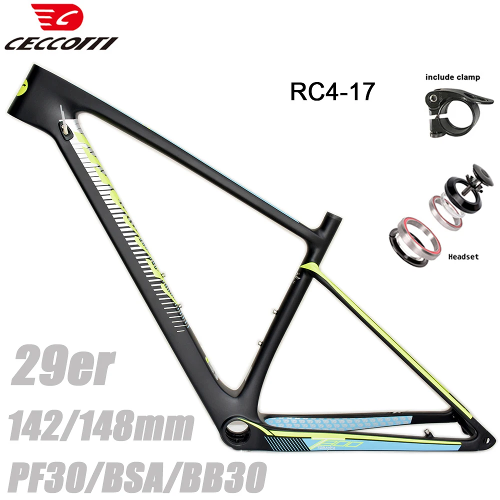 Mountain Bike Full Carbon Fibre Thru Axle Disc Brake Carbon Frame MTB Carbon Bicycle Frame Boost 148mm 29er*15/17/19 Inch