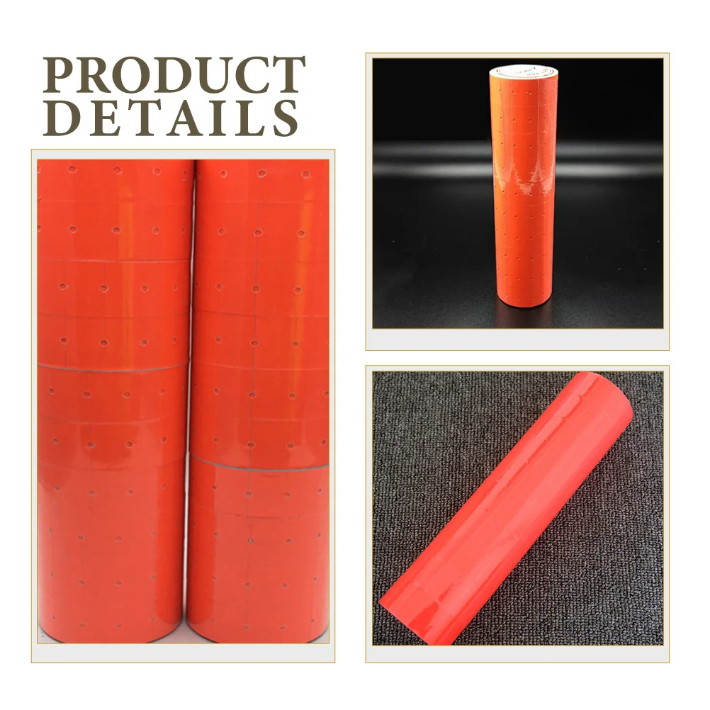 

10 Rolls Price Label Sticker Blank Adhesive Price Labels for Supermarkets Malls Convenient Pricing Tool Blank Stickers