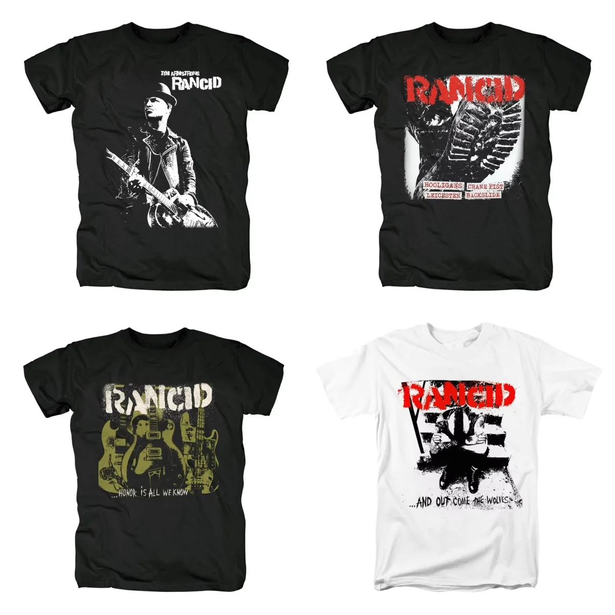 

Unisex Cotton Loose Fit Summer T-Shirt Short Sleeve Rancd Stink Choir Rock Festival Dark Print Alternative Punk Style