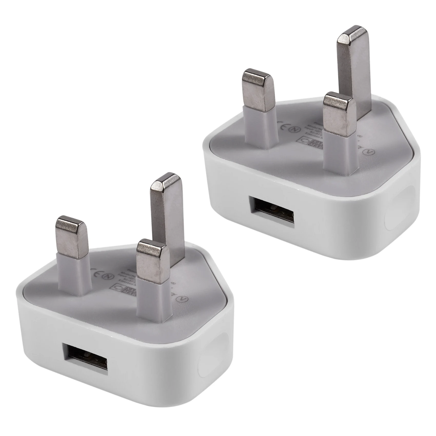 FULL-2X العالمي USB المملكة المتحدة التوصيل 3 دبوس الجدار مهايئ شاحن مع منافذ USB شاحن السفر شحن للهاتف باد (1 منفذ)