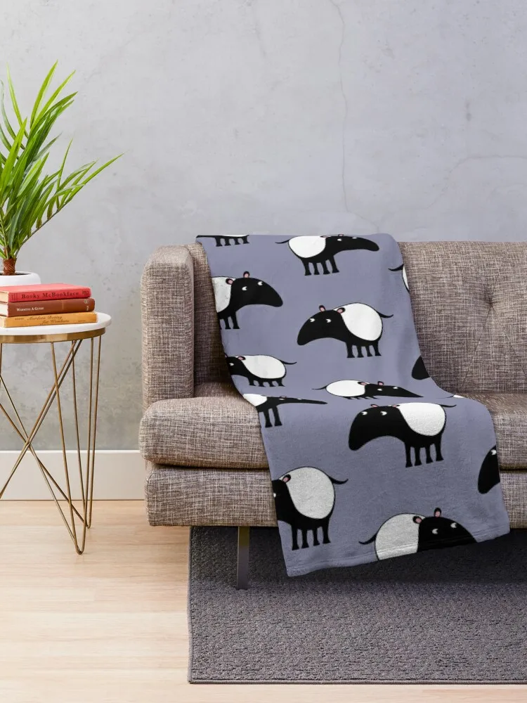 Malayan Tapir Throw Blanket Giant Sofa Blankets For Bed christmas gifts Thermal Blankets