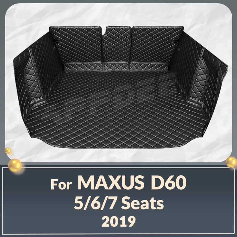 

Автомобильный коврик для багажника с полным покрытием для MAXUS D60 5/6/7-Seat 2019, автомобильный коврик для багажника, подкладка для груза, защитные аксессуары для интерьера