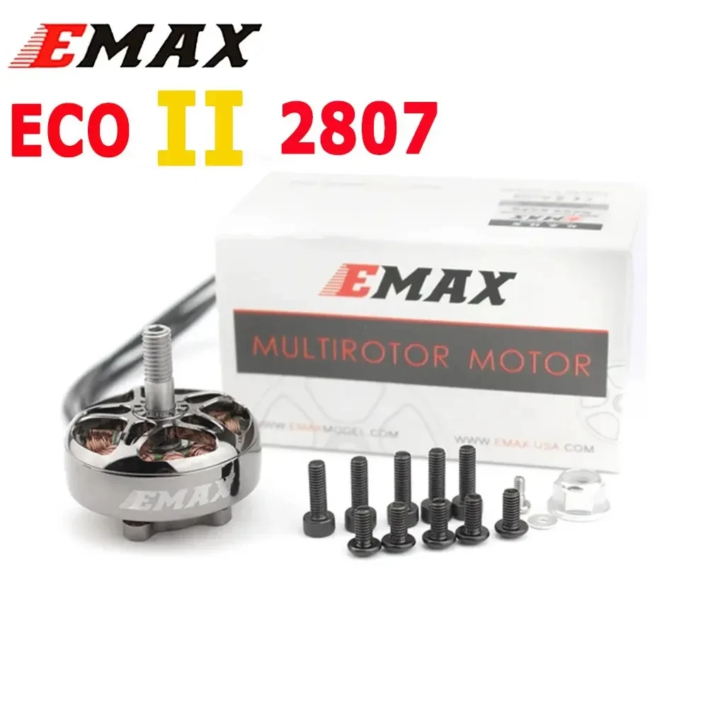 

4pcs EMAX ECOII Series ECO II 2807 6S 1300KV 5S 1500KV 4S 1700KV Brushless Motor for FPV Racing RC Drone DIY Parts