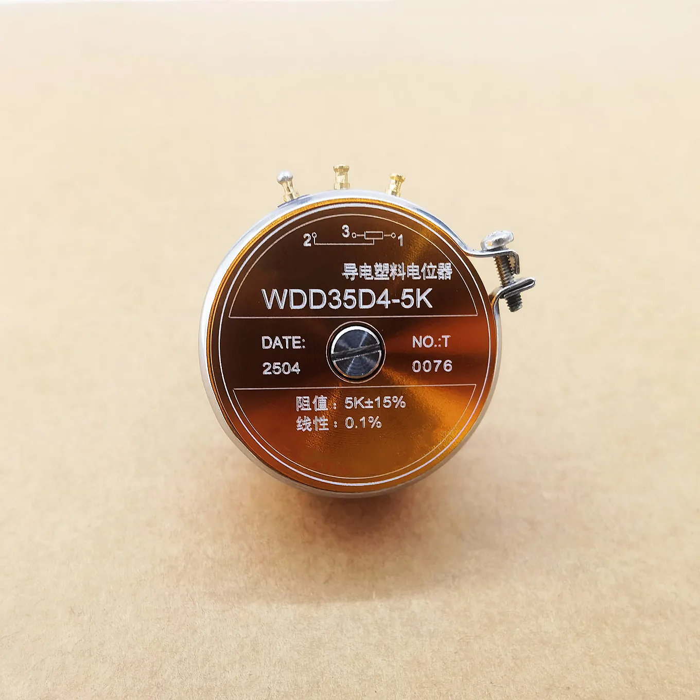 

Original new 100% conductive plastic potentiometer WDD35D4-1K 2K 5K 10K linear 0.1% (SWITCH)