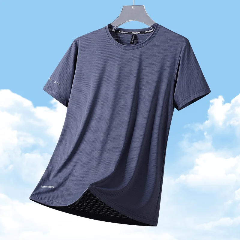 

Pop Short Sleeve T Shirt Men'S For 2024 Summer Quick Dry Black White T Shirt Top Tees Brand Fashion Clothes Plus Size M-8XL O NE