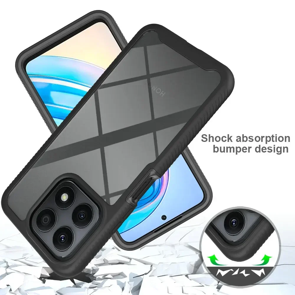 HonorX9 X8a Magic 4 Lite Crystal Case Front 360 Protect Bumper Armor for Huawei Honor X7a Plus X8 X9 X7 A Phone Cover Magic4 5G