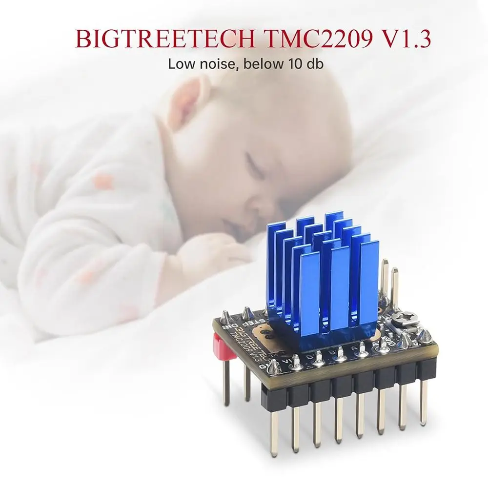 

Low Noise 3D Printer Control Board DIY with Heatsinks Stepper Motor Driver TMC2209/TMC2208/ATD5833 Silent Stepsticks Drivers