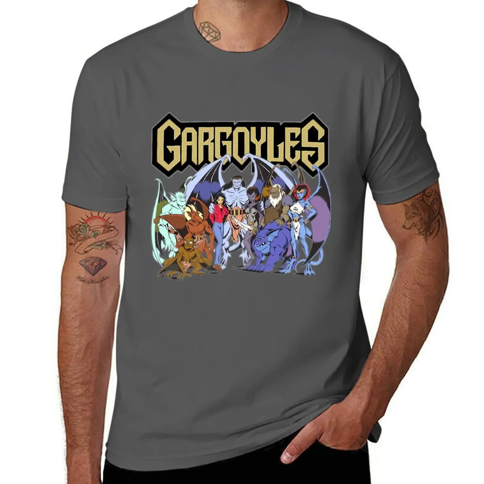 Gargoyles The Origin T-Shirt t shirt custom print t shirts for man graphic tees t shirt for man 100 percent cotton T-Shirt