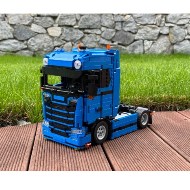 Neues LKW-Kopfanhänger-Modell Baustein-Spielzeug 1569 Teile Weihnachtsgeschenk MOC-181959 Geburtstagsgeschenk für Erwachsene