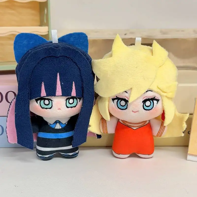 10cm Anime Panty & Stocking With Garterbelt Plushies Panty And Stocking Cute Figure Plush Stuffed Animation Derivatives Doll Toy