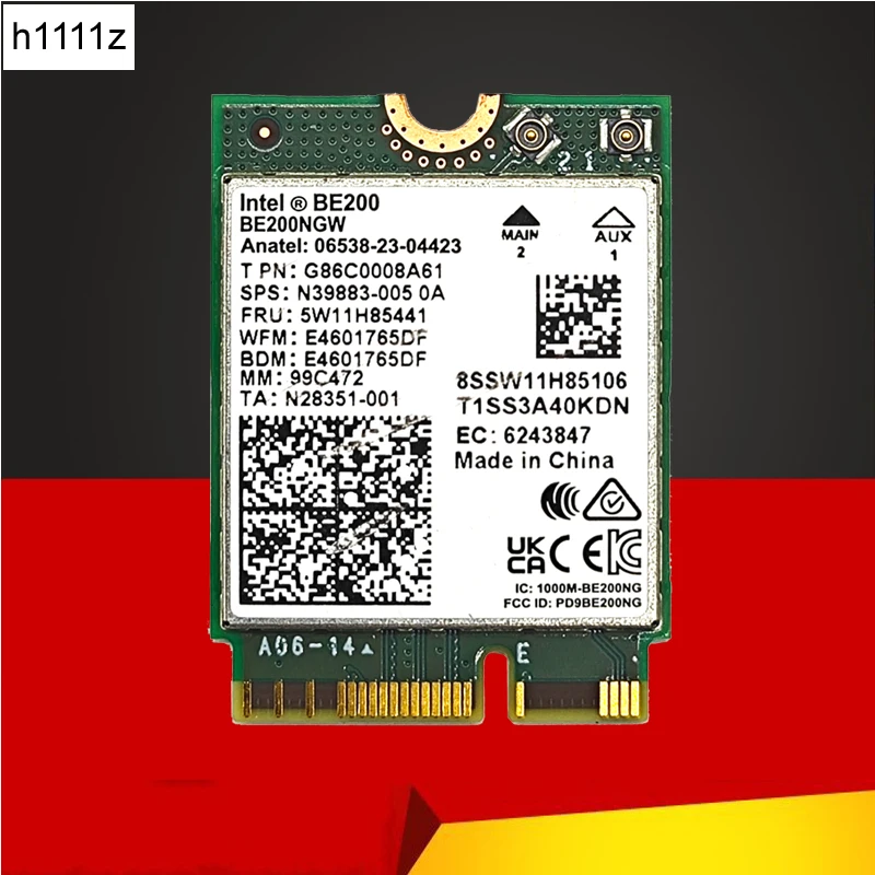 NEW BE200 WIFI7 Wi-Fi 7 for Intel BE200 Bluetooth 5.4 M.2 Wifi Card BE200NGW 2.4/5/6GHz 5.8Gbps For Windows11 PC Laptop Computer