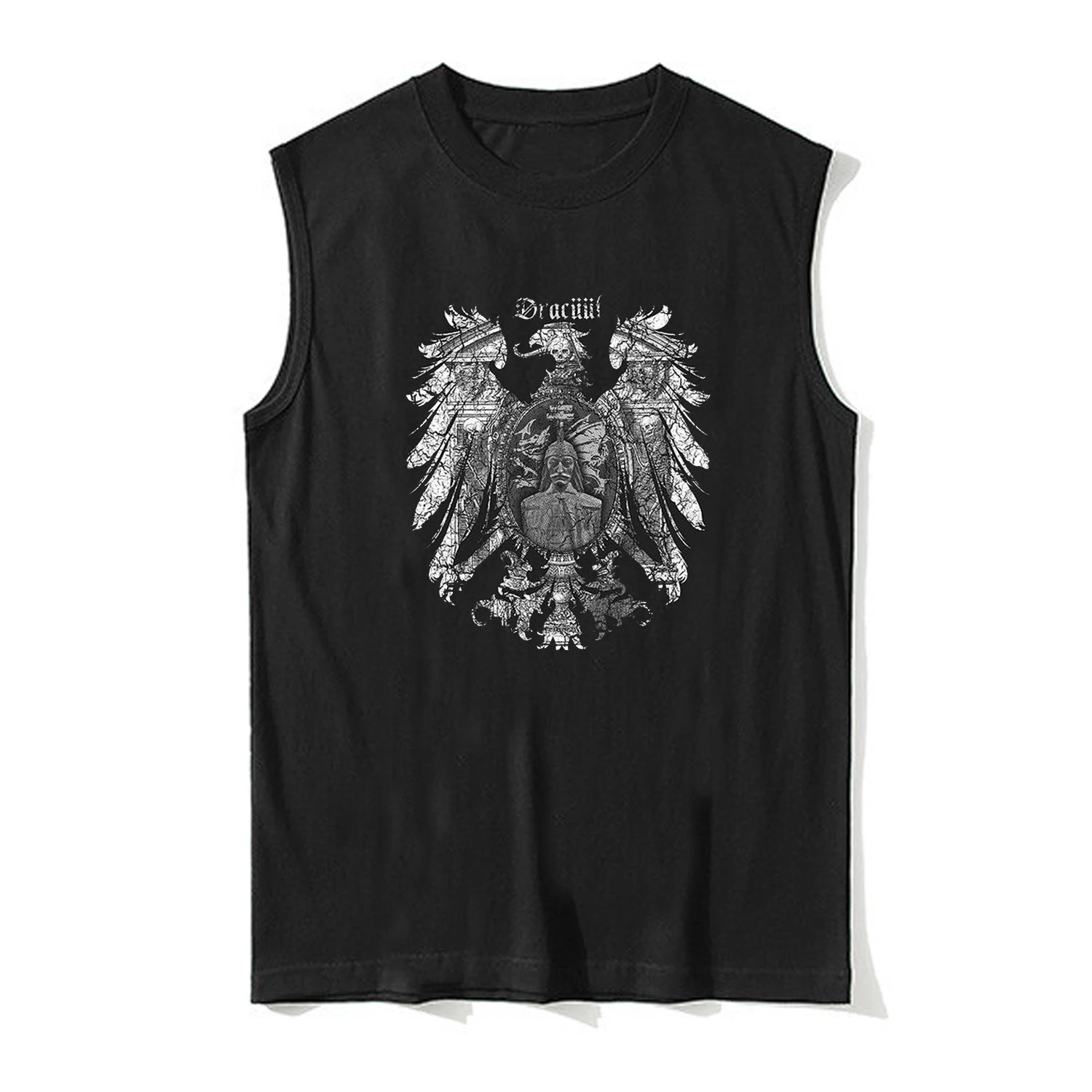 Count Dracula Vlad Tepes The Impaler Punk Rock Vampire Tanktop 100% Cotton O-Neck Vests Casual Mens Sleeveless T-shirt