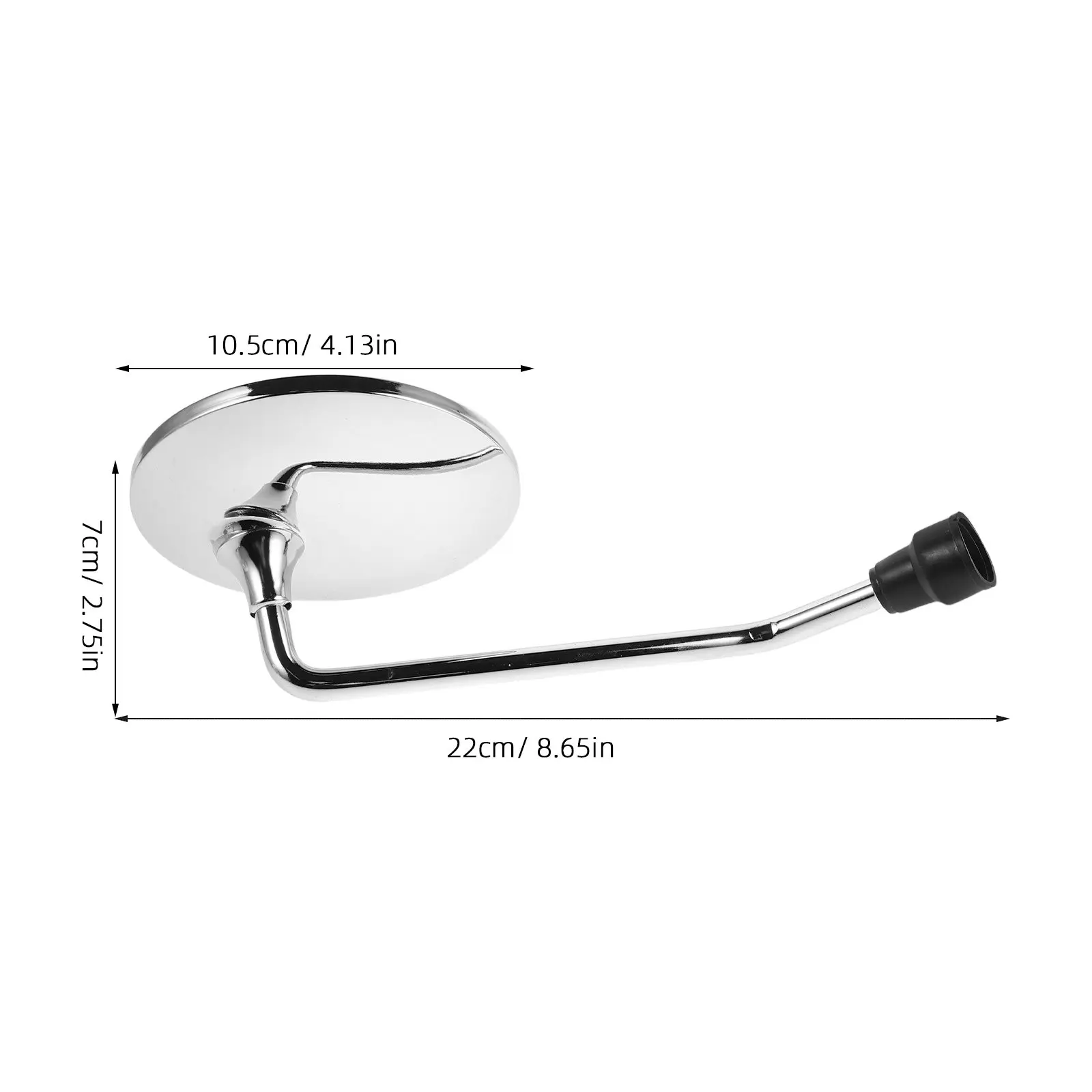 2Pcs Handlebar Mount Bike Rearview Mirrors Vintage Round Clear for Bicycle Motorcycle Scooter Universal Fit 22-35Mm