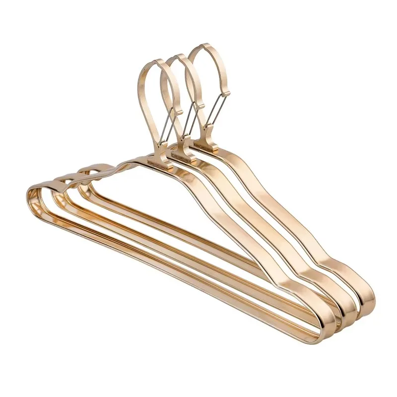 

5PCS Windproof Aluminum Alloy Clothes Hangers Automatic Buckle Anti-Drop Drying Racks for Home High-Rise Outdoor Use Organizers