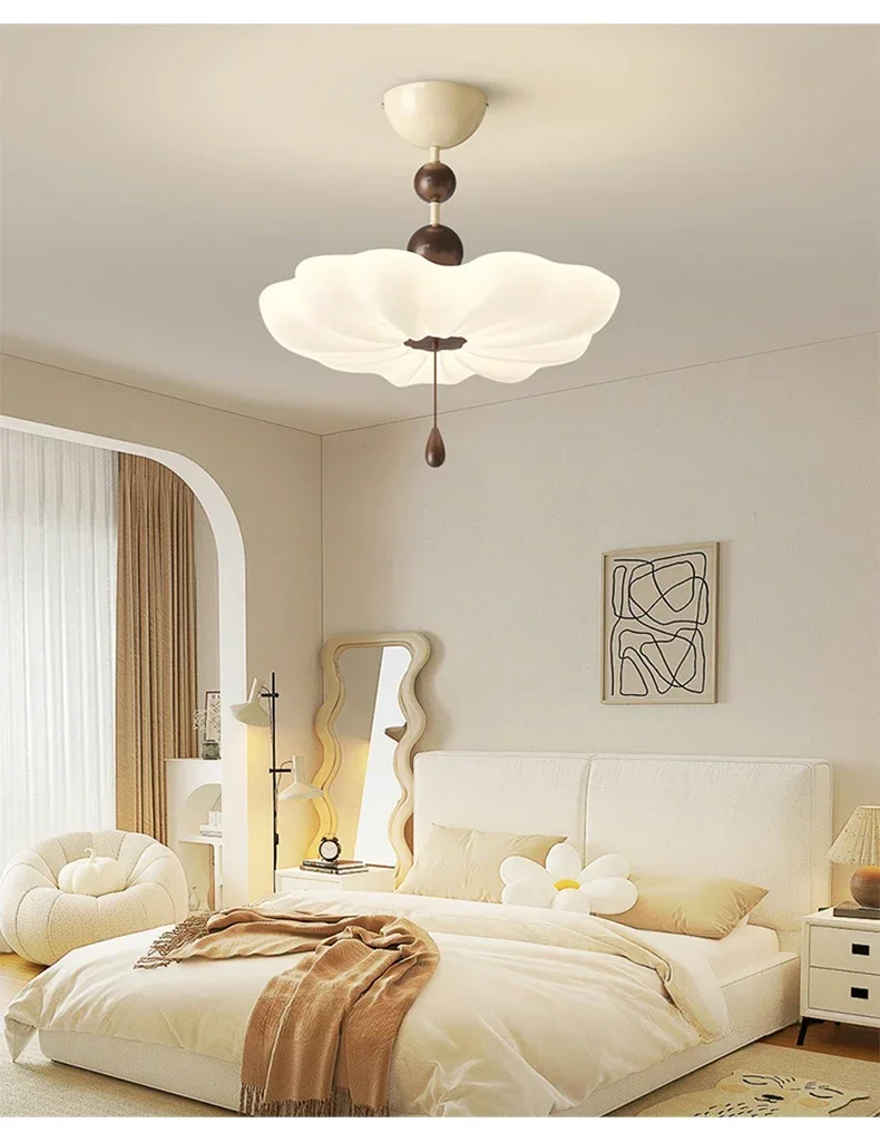 

CX509AK Creative Flower Chandelier Cream Style Pendant Light for Living Room Children's Room Warm and Romantic Indoor Light