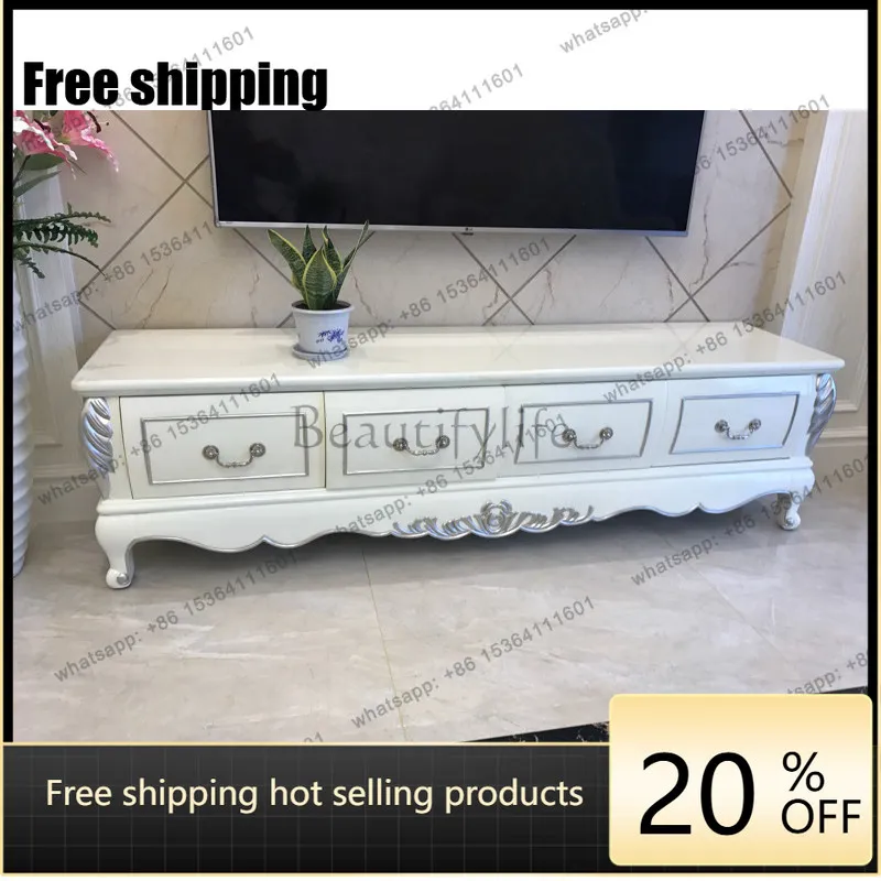 hot L Modern simple TV cabinet coffee table combination set, small apartment light luxury TV cabinetFactory Direct