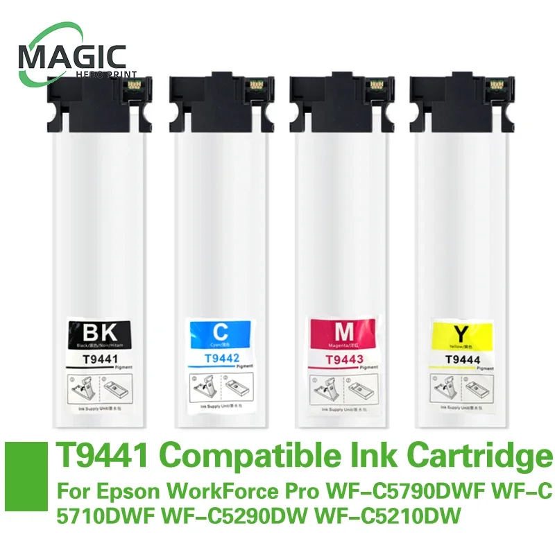 T9441 T9442 T9443 T9444 Ink Cartridge With Pigment Ink For Epson WorkForce Pro WF-C5790DWF WF-C5710DWF WF-C5290DW WF-C5210DW