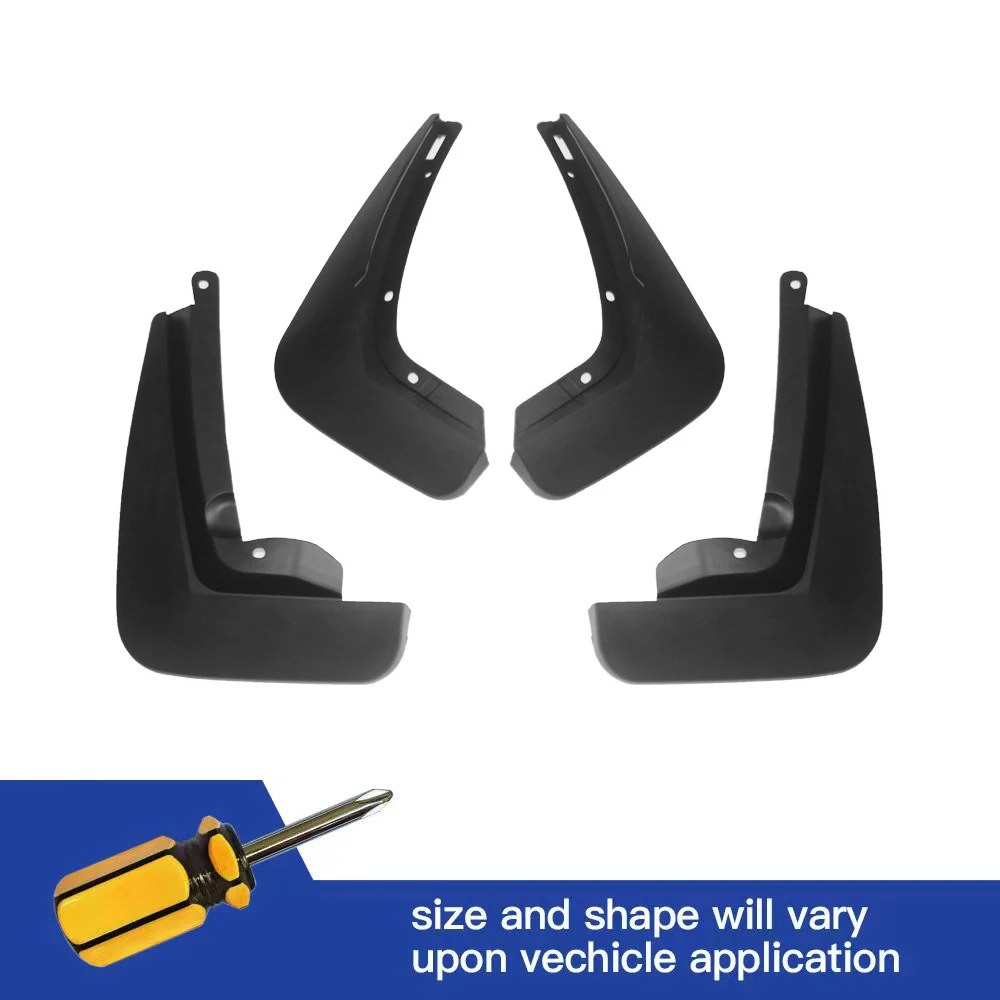 

4Pcs Front & Rear Mud Flaps Splash Guards Mudguards Black For JAGUAR XEL 2020 2021 2022 2023