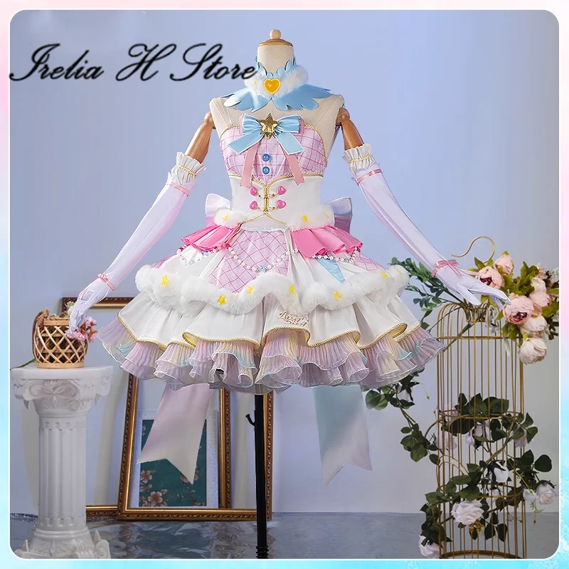 Irelia H Store Anime Aikatsu！Hoshimiya Ichigo Cosplay Costume for women Shining Declaration set Evening party Dress female