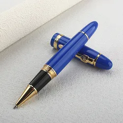 Jinhao 159 di Lusso giallo e Argento Clip di Penna A Sfera con il sacchetto di Velluto di Trasporto libero Rollerball Penne