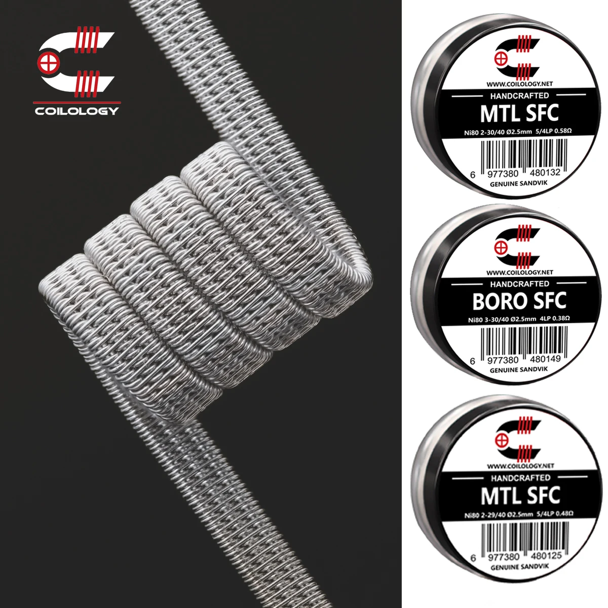 Authentic Coilology Staggered Fused Clapton SFC Dual/Tricore DIY Coil цена и фото