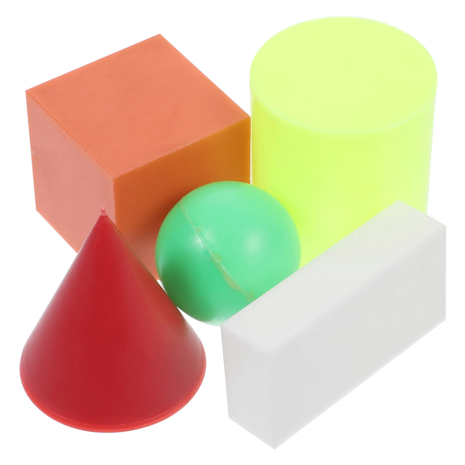 1Set Geometric Teaching Aids Plastic Sturdy Geometry Learning Educational Mathematics Auxiliary Tools for Students
