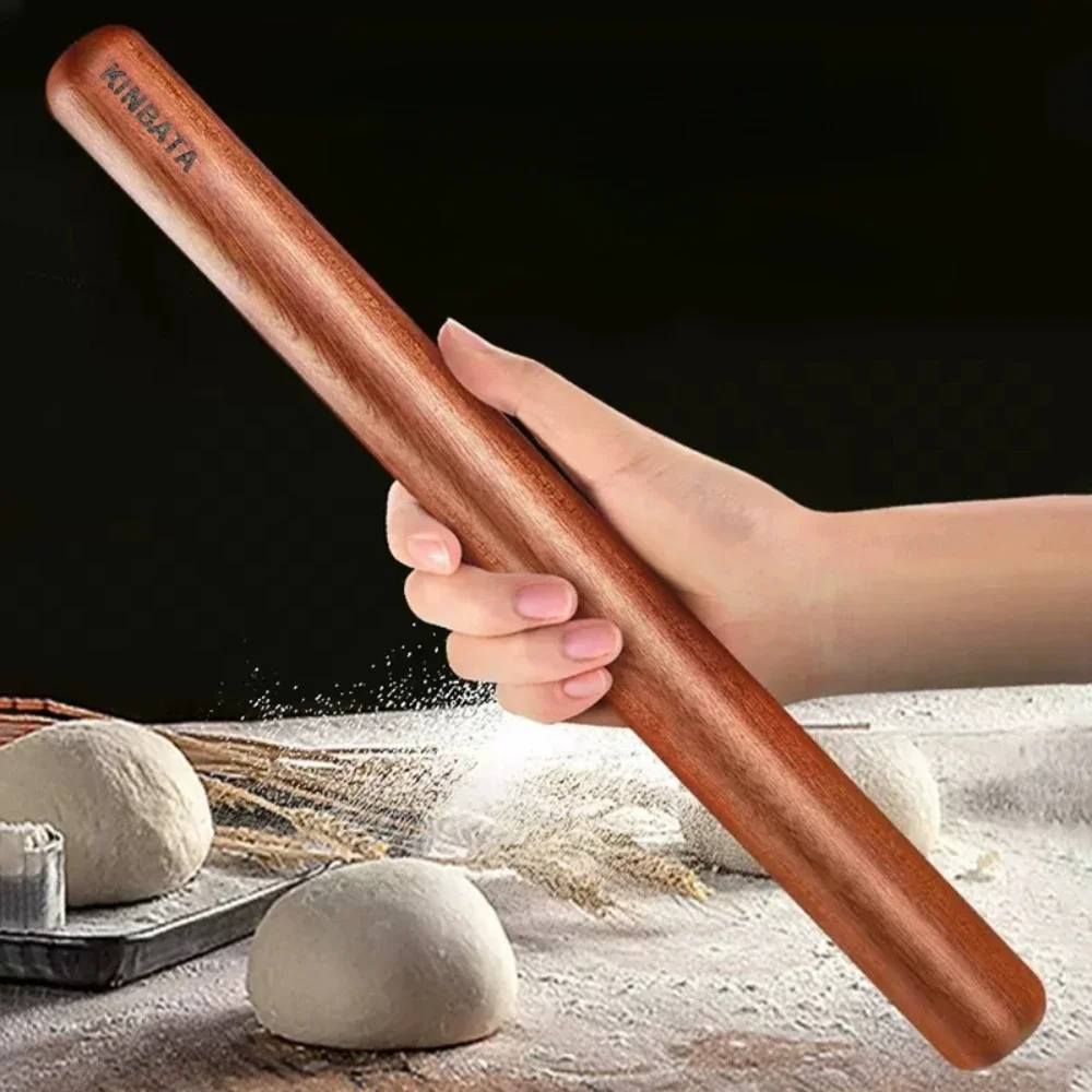 Knödelhaut Spezielle erweiterte kommerzielle Nudelholz aus Holz Ebenholz Teigroller Bäckereizubehör Backen Massivholz Nudelholz
