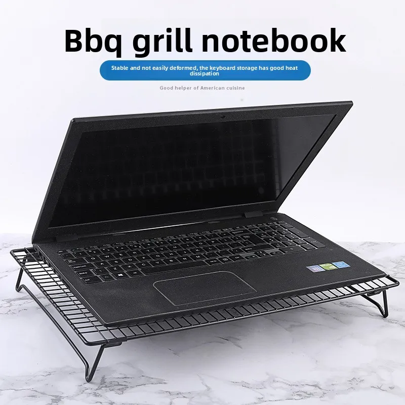 Laptop Cooling Stand Foldable Height Adjustable, Portable Notebook Riser with Ventilation for Office Gaming Desktop Holder
