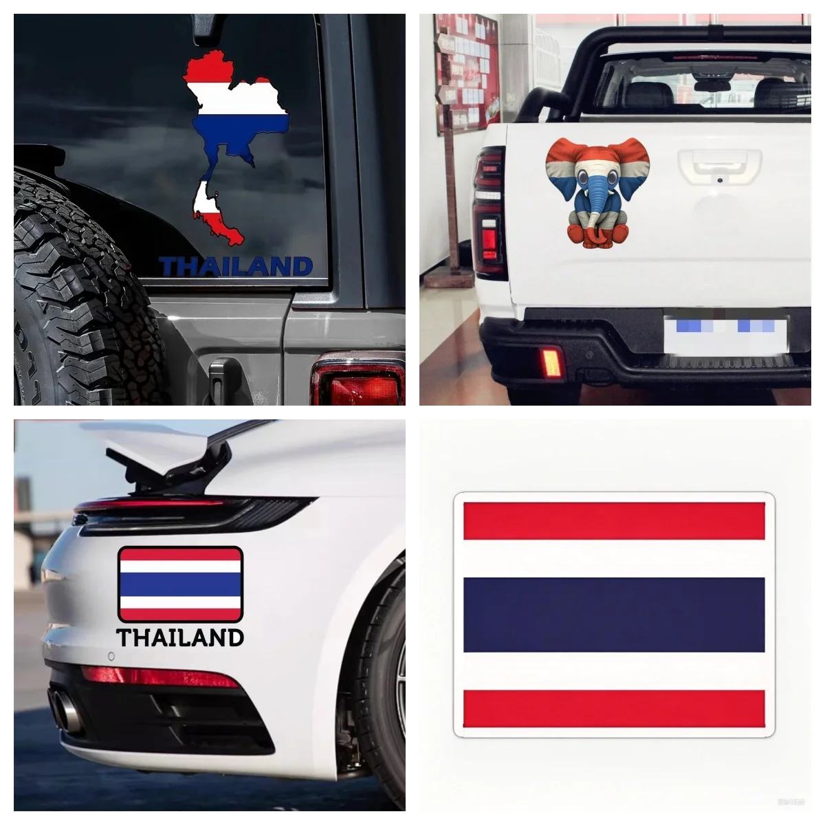 

Thai flag car Sticker Elephant Flag Map Sticker Vinyl Laptop Truck Window Moto Bicycle Glass Van Helmet Car Wall Door Decal