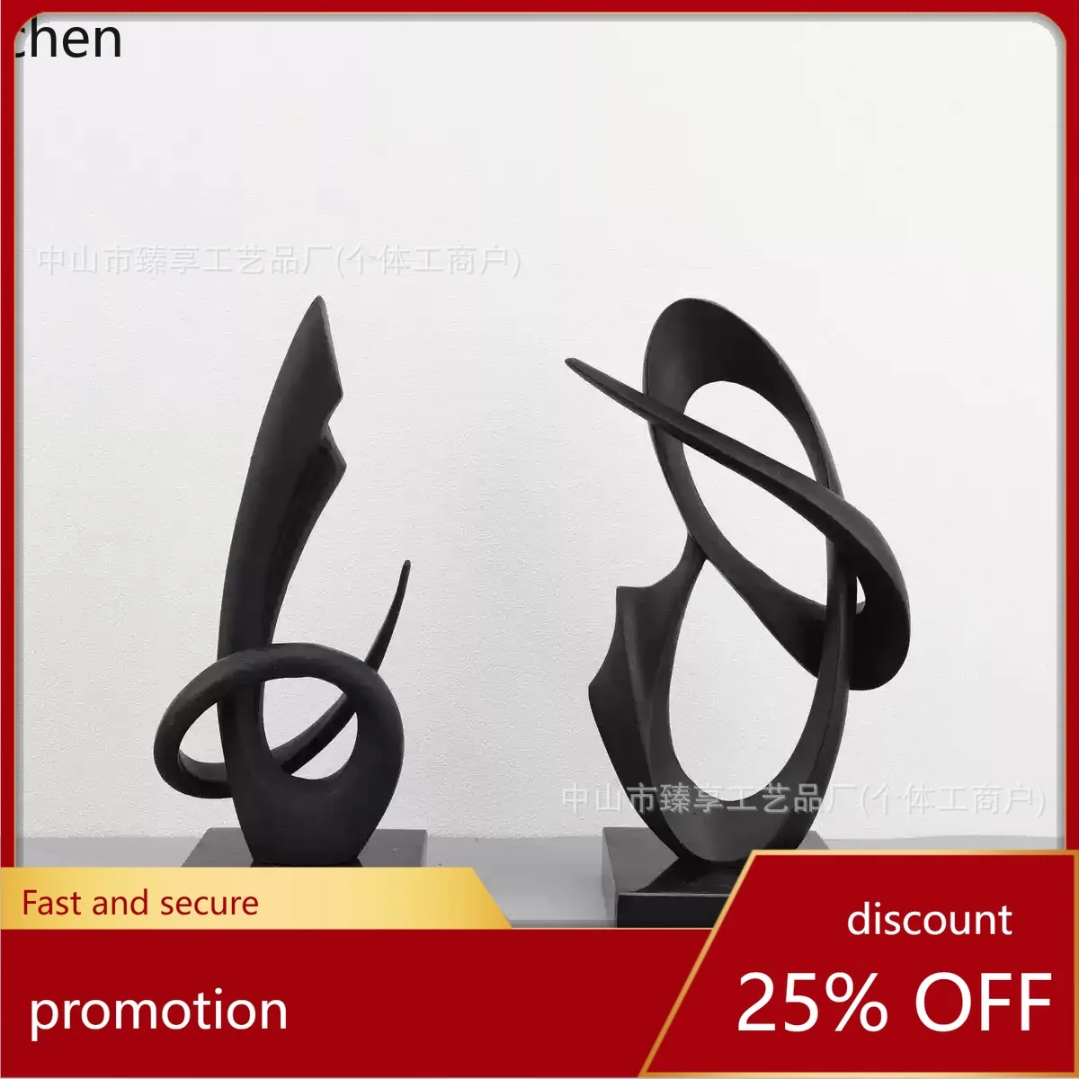 

YFY new chinese style creative cast iron marble geometric ornament - perfect for model studies, and desktop soft decoration