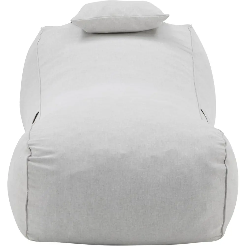 Outdoor Bean Bag Chair, Fabric Bean Bag Chair for Adults and Kids, Indoor/Outdoor Sun Lounger with Headrest, Patio Chaise Lounge