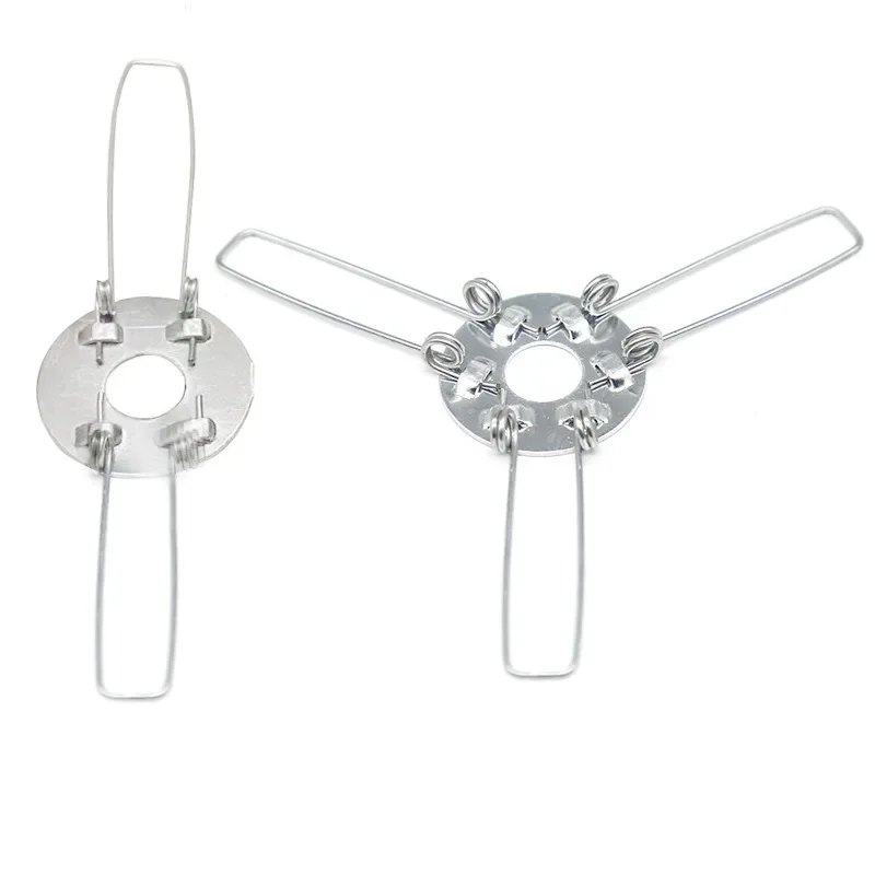 

10 pieces Table Lamp Night Light Shade Fittings Lampshade Spring Clips for Lantern Salt Lamp Lighting