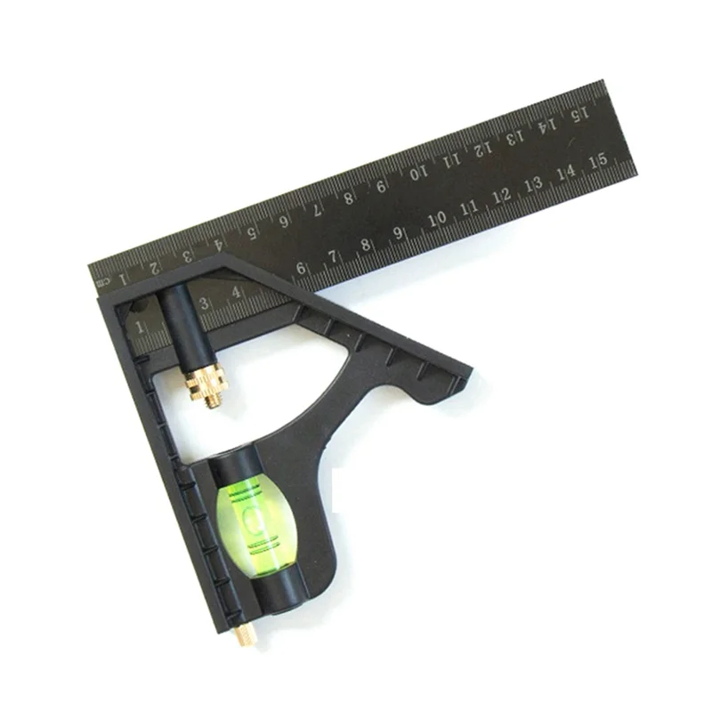 150mm Multifunctional Combined Square Ruler Movable 45-Degree Right-Angle Crutch Measuring Tool