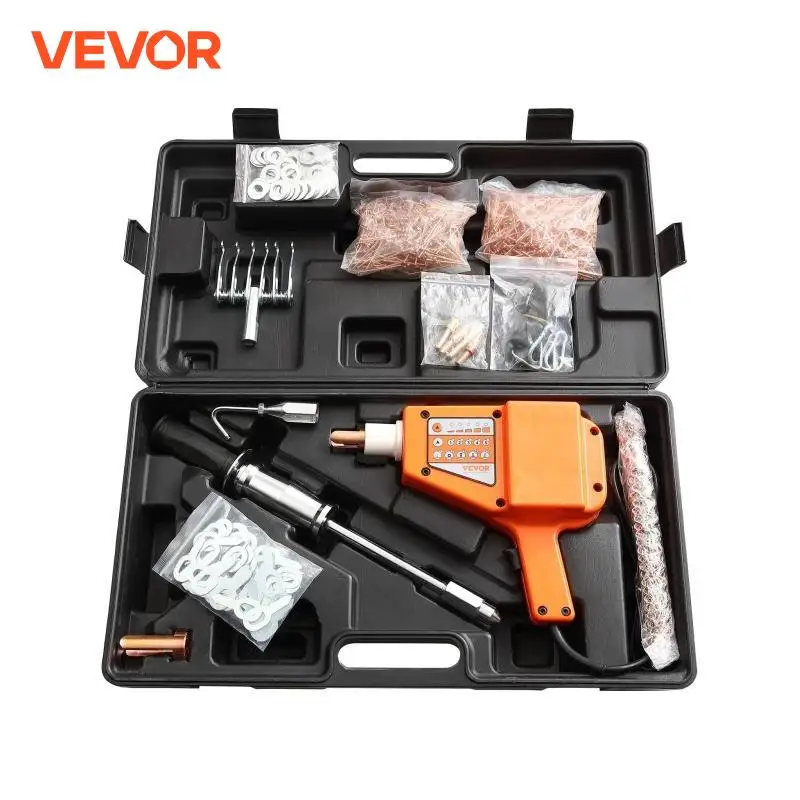 VEVOR Stud Welder Dent Repair Kit 800W Auto Body Spot Welder Puller Machine with 13 Types Welding Accessories for Car Repairing